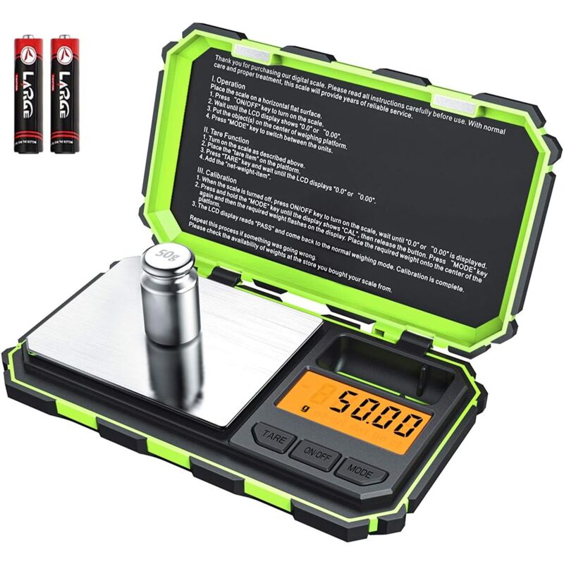 foto del prodotto gotrays bilancia tascabile digitale, bilancia da 200 g 0,01 g, bilancia intelligente con conversione di 6 unit , funzione di calibrazione e tara,