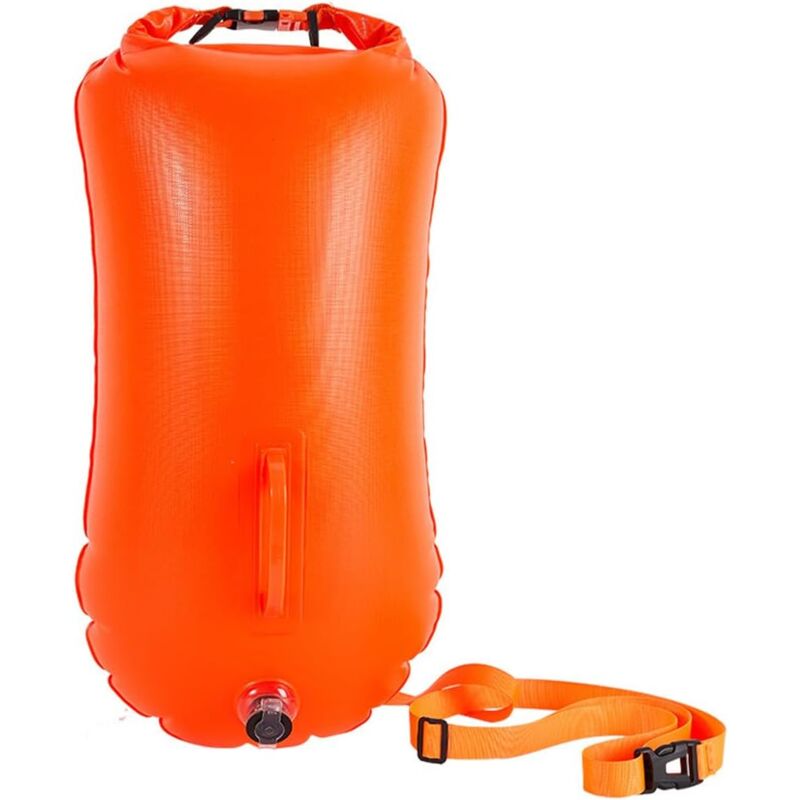 foto del prodotto gotrays boa per nuoto in acque libere, pull buoy, boa per nuoto con borsa impermeabile, sicurezza nel nuoto, acque libere e triathlon, galleggiante
