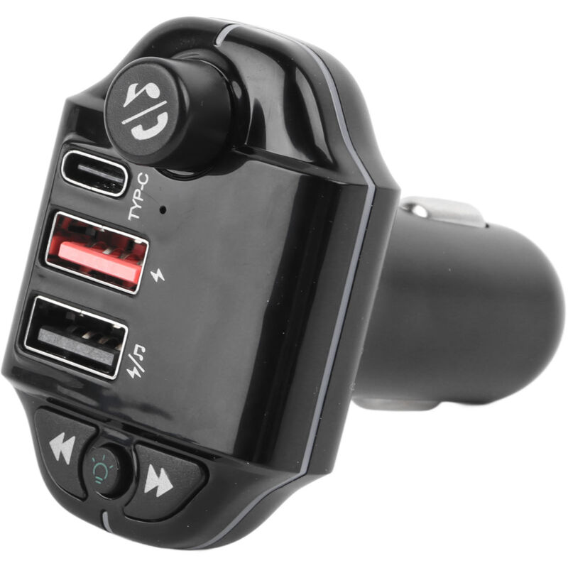 foto del prodotto gotrays caricabatterie bluetooth per auto trasmettitore fm adattatore radio wireless kit per auto con due porte usb da 3,1 a