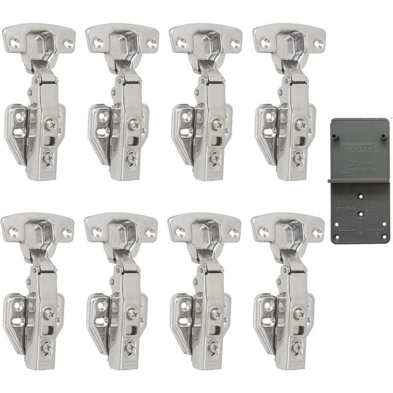 foto del prodotto gotrays cerniere anteriori a chiusura ammortizzata da 110 , 35 mm, con ammortizzatore idraulico per ante di mobili da cucina, cerniera automatica,