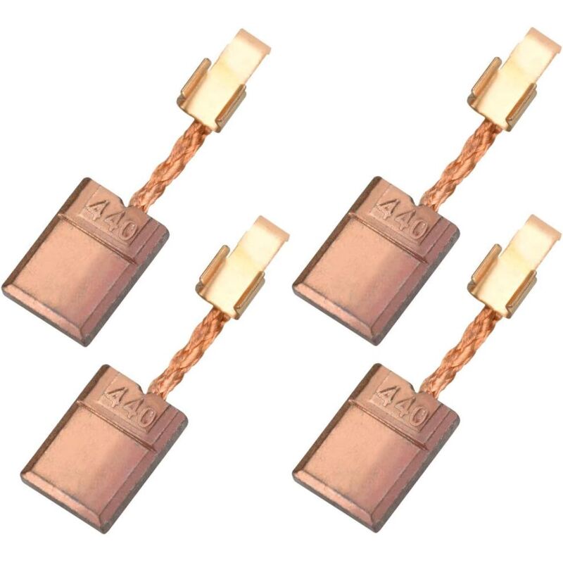foto del prodotto gotrays codirato 4 pezzi spazzole di carbone in rame spazzole di carbone utensili spazzole di carbone per trapani per makita cb 440 cb 448