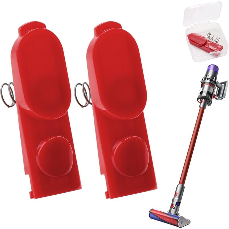 foto del prodotto gotrays confezione da 2 pulsanti di blocco clip durevoli con molla per dyson v7, v8, v10, v11, v12, v15 accessori di ricambio per aspirapolvere