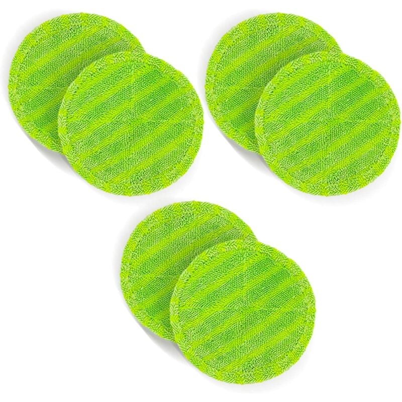 immagine 0 del prodotto gotrays confezione da 6 cuscinetti di ricambio in microfibra, diametro 16 cm, adatti per hurricanes floating mop m30457, dyson