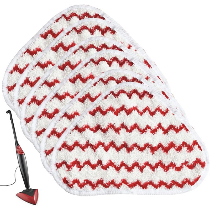 foto del prodotto gotrays confezione da 6 fodere di ricambio per vileda steam mop, panni di ricambio, compatibili con vileda steam cleaner, catturano sporco, polvere