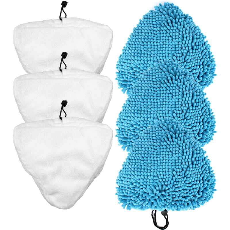 foto del prodotto gotrays confezione da 6 panni di ricambio per il pulitore a vapore compatibili con il pulitore a vapore h2o h20 x5