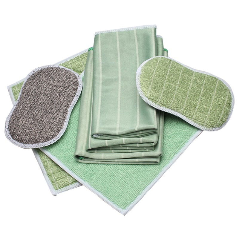 foto del prodotto gotrays confezione da 6 panni in microfibra di bamb per finestre, specchi, piastrelle, carrozzeria, casa, bagno