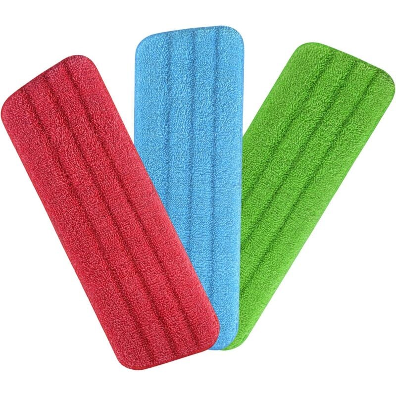 foto del prodotto gotrays copertura di pulizia di ricambio, 3 pezzi di ricambio per mocio in microfibra per mocio a spruzzo pulitore a vapore, 3 pezzi di ricambio