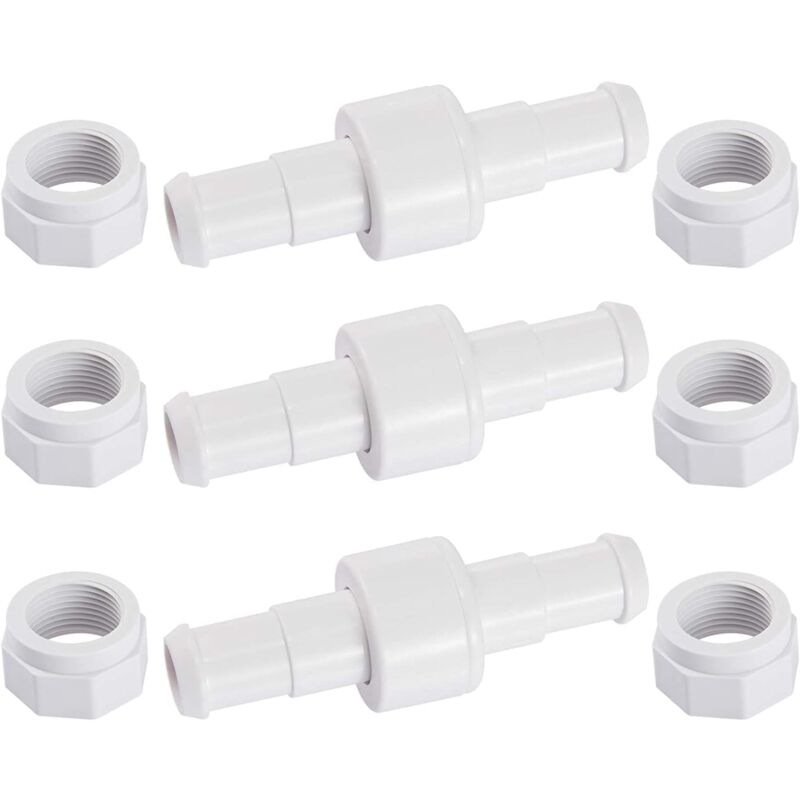 foto del prodotto gotrays d20 set di 3 connettori per tubi rotanti con 6 punte d15 compatibili con il pulitore per piscine robotizzato zodiac polaris 180 280 380