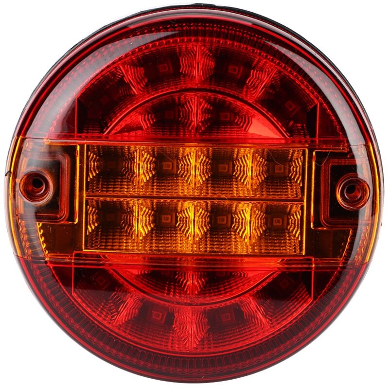 foto del prodotto gotrays fanale posteriore a led rotondo da 5 per rimorchi, camion, autobus, veicoli speciali, indicatori di direzione dei freni compatibili