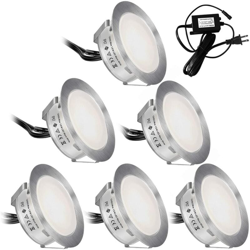 foto del prodotto gotrays faretto da incasso a parete e soffitto, ip67 luce da corridoio luce da soffitto in acciaio inossidabile luce decorativa da giardino