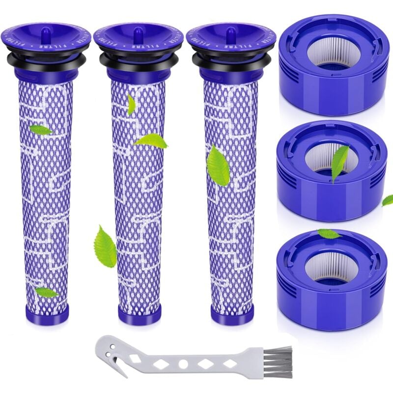 foto del prodotto gotrays filtro per dyson, filtri di ricambio per aspirapolvere dyson v8 v7 absolute animal motorhead, sostituisce i pezzi n. 965661 01 e 967478 01