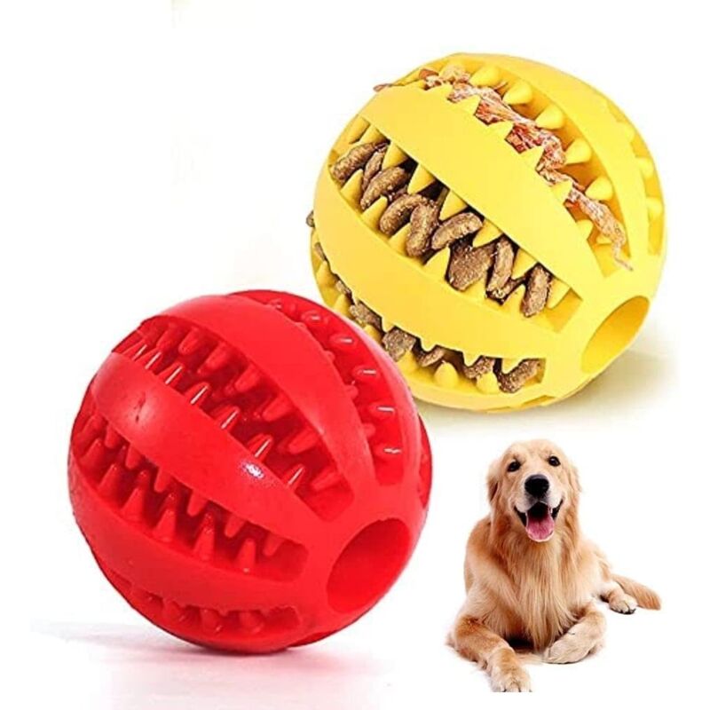 foto del prodotto gotrays giocattolo a palla per canipalla in gomma da masticare per cani giocattolo per addestramento cani non tossico e resistente ai morsi per