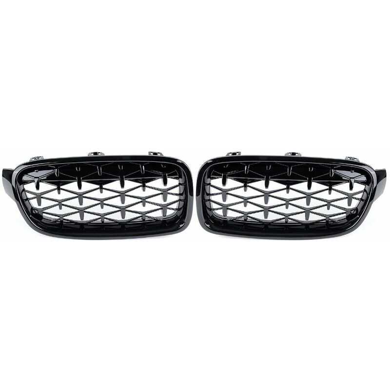 foto del prodotto gotrays griglia diamantata nera lucida per bmw serie 3 f30 f31 f35 f80 berlina station wagon touring 13 19