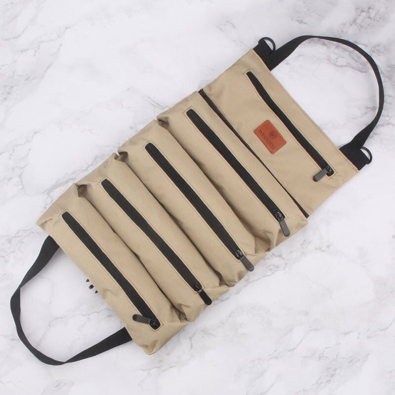 foto del prodotto gotrays kit di attrezzi in tessuto, borsa portautensili portatile per auto, borsa portautensili per elettricisti, kit di attrezzi per ferramenta,