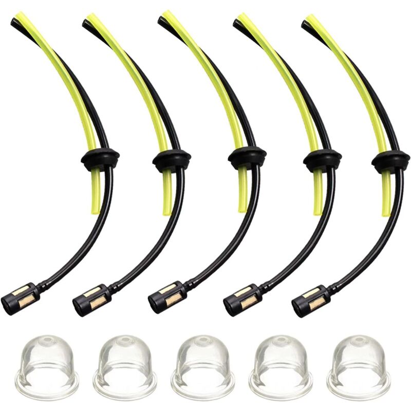 foto del prodotto gotrays kit tubo flessibile per carburante da 5 pezzi con filtro e pompe di adescamento carburante, lunghezza 27,5 cm per decespugliatore,