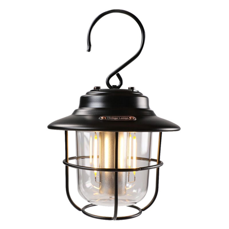 foto del prodotto gotrays lampada da campeggio ricaricabile lanterna da campeggio con batteria da 2600 mah, materiale metallico resistente, 3 modalit di luce e 6