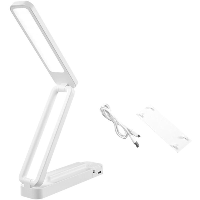 foto del prodotto gotrays lampada da tavolo portatile pieghevole 3 colori funzione di oscuramento della temperatura telecomando touch lampada da tavolo per ufficio