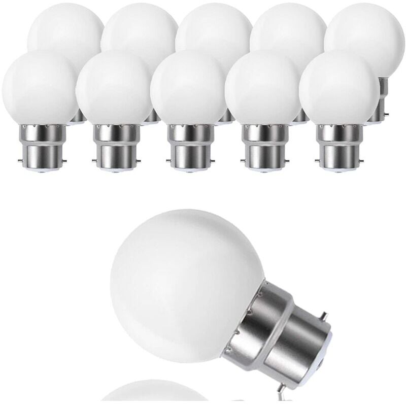 foto del prodotto gotrays lampadina led a baionetta b22 3w, lampadina a globo mini g45 b22, bianco caldo 3000k, 180lm, equivalente a una lampadina da 20w, non