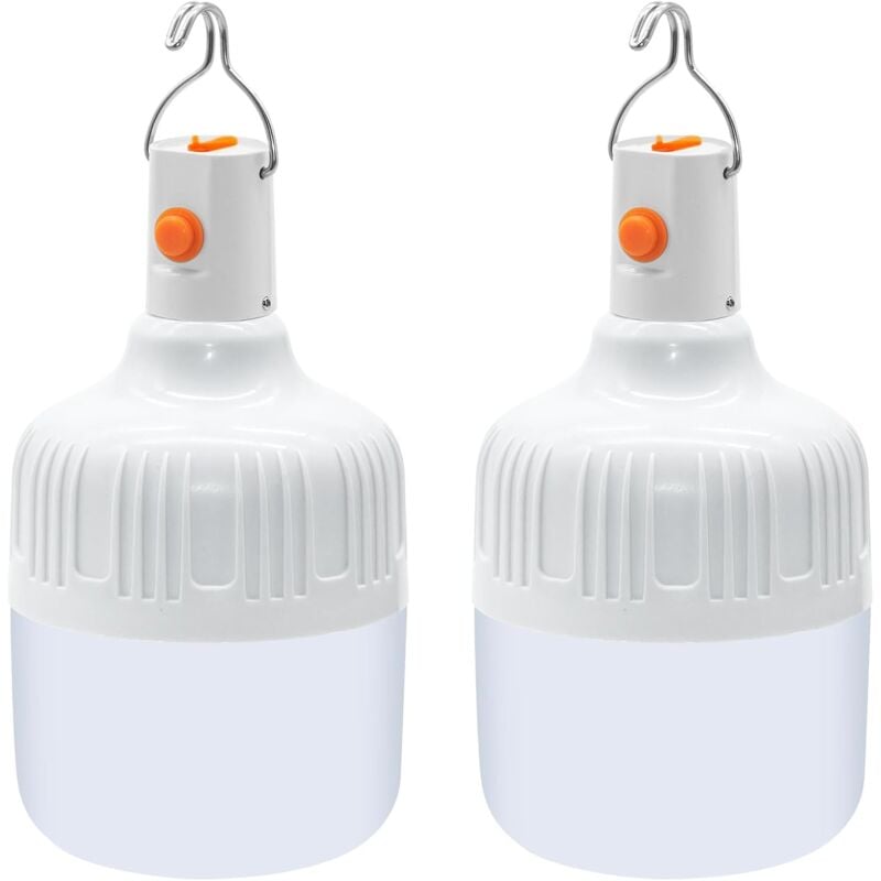 foto del prodotto gotrays lanterna da campeggio a led da 2 pezzi, luce da campeggio ricaricabile tramite usb, lampada da esterno con potenti lumen, lampada da tenda