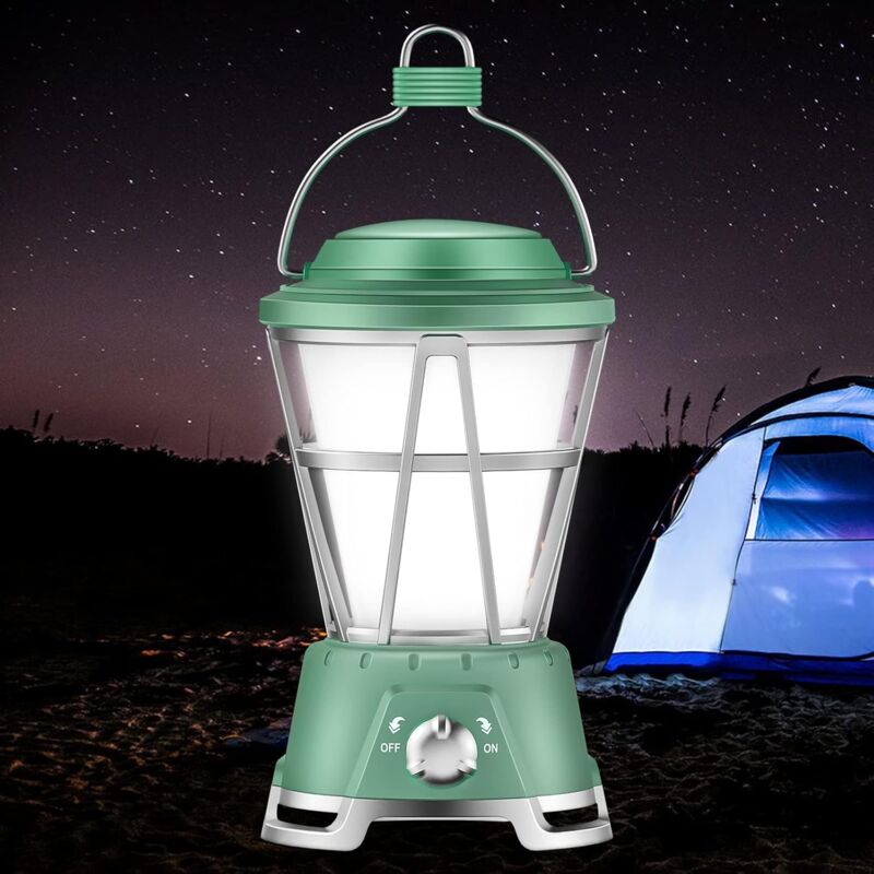 foto del prodotto gotrays lanterna da campeggio a led, luce da campeggio, lampada da campeggio ricaricabile tramite usb e alimentata a batteria, accessori da