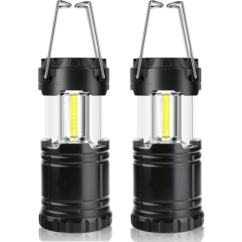 foto del prodotto gotrays lanterna da campeggio a led, luce da campeggio portatile da 350 lm con manici in metallo, per tenda, campeggio, escursionismo, pesca,