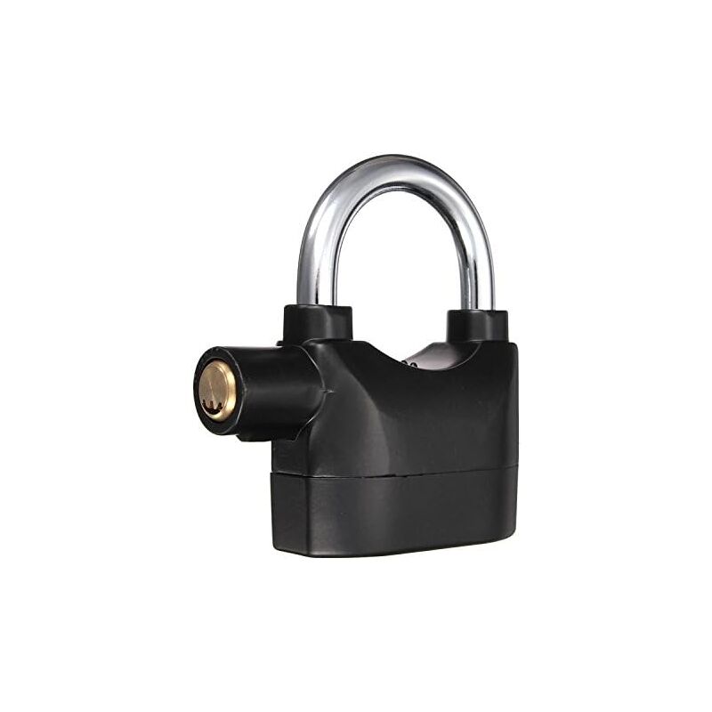 foto del prodotto gotrays lucchetto allarme con sirena, sicurezza, bici, moto, lucchetto nero