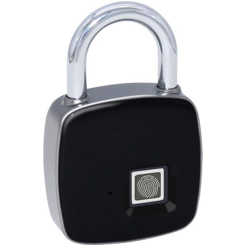 foto del prodotto gotrays lucchetto con impronta digitale intelligente p3, lucchetto di sicurezza biometrico senza chiave, impermeabile, touch, ricarica usb, per