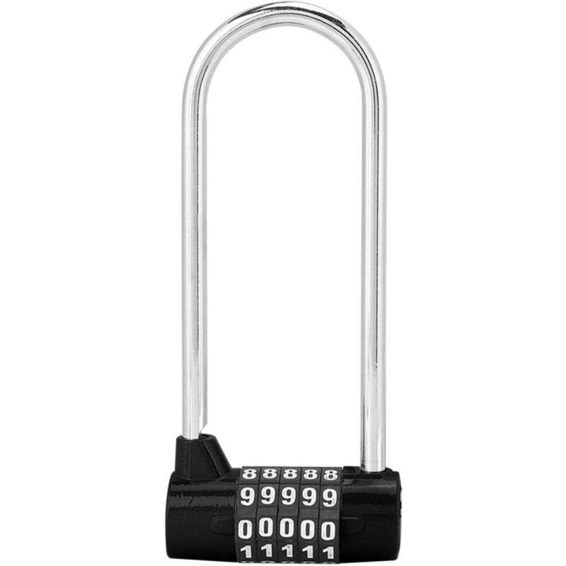 foto del prodotto gotrays lucchetto in lega con combinazione a 5 cifre, lucchetto con codice di sicurezza a forma di u, lucchetto per porta di armadietto extra