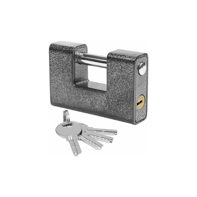foto del prodotto gotrays lucchetto per esterni heavy duty a 4 chiavi lucchetto monoblocco in acciaio temprato di grandi dimensioni archetto da 11,8 mm