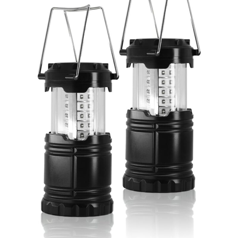 foto del prodotto gotrays luce da campeggio a led pieghevole, 2 pezzi lanterna da campeggio portatile torcia elettrica impermeabile ipx5 per illuminazione esterna