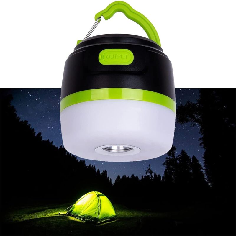 foto del prodotto gotrays luce da campeggio a led ricaricabile tramite usb, mini luce da campeggio portatile, alimentazione di emergenza mobile, lanterna da