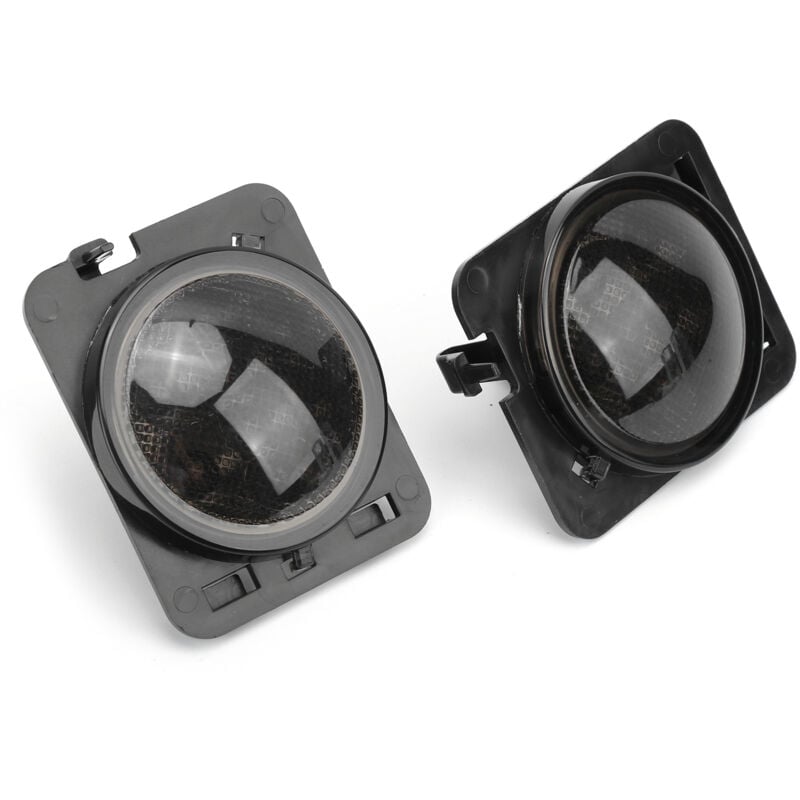 foto del prodotto gotrays luce di posizione laterale a led dc 12v con lente fum di ricambio per jeep wrangler jk jku 2007 2018