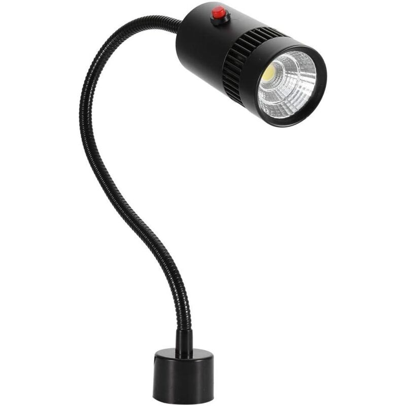 foto del prodotto gotrays luce led magnetica per piedi, lampada da collo regolabile, luce magnetica per piedi, luce argento 7w 110 220v