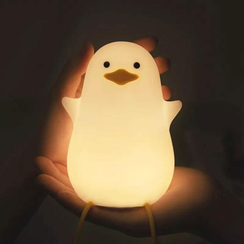 foto del prodotto gotrays luce notturna a forma di gabbiano, anatra di natale in silicone