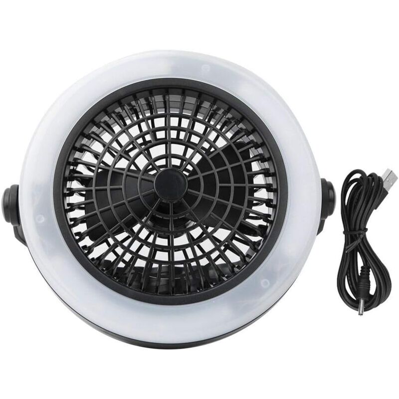 foto del prodotto gotrays luce per ventilatore da tenda a led, lampada portatile con 12 led e ricarica usb per escursioni all aperto e campeggio
