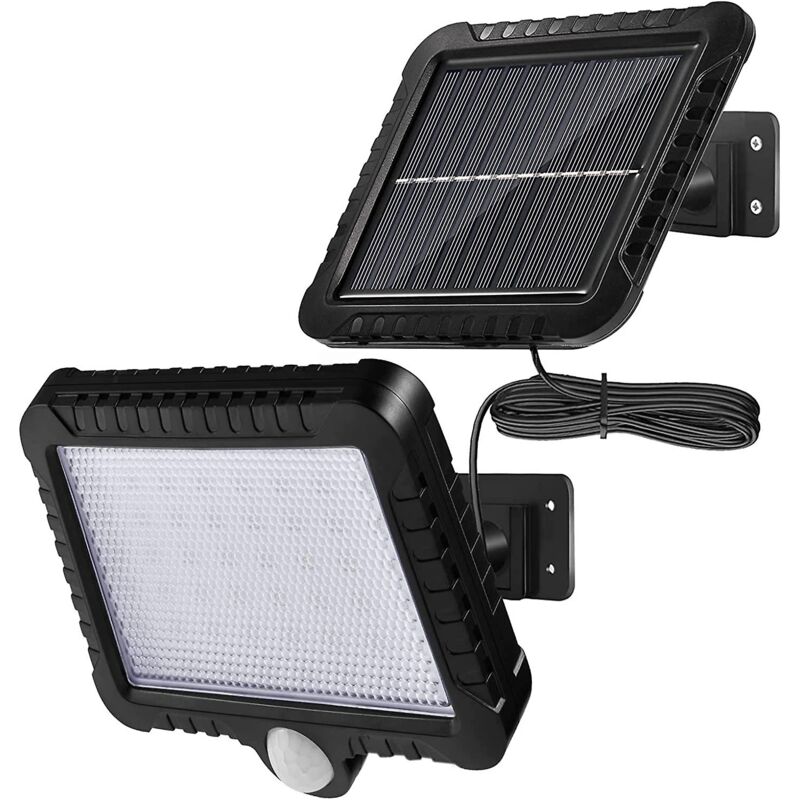 foto del prodotto gotrays luce solare esterna con rilevatore di movimento ip65 luce solare led impermeabile con cavo da 5 m angolo di illuminazione 120 