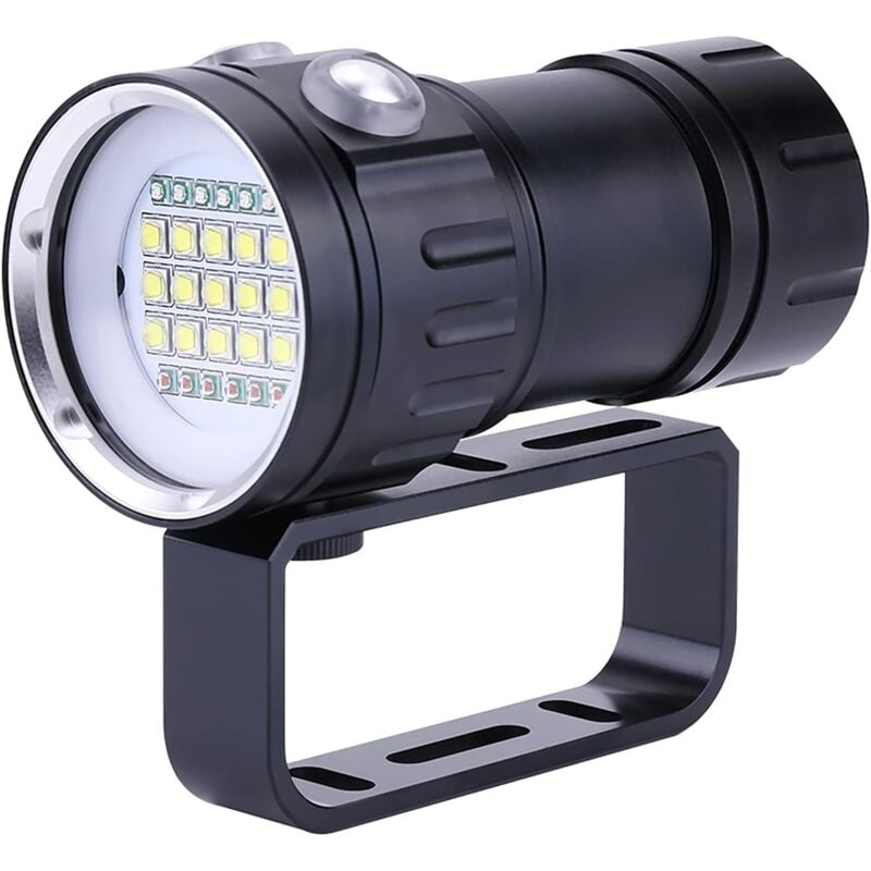 foto del prodotto gotrays luce subacquea, ipx8 impermeabile, 18000lm, 500 metri, perle luminose, torcia subacquea, fino a 80 metri, luce subacquea impermeabile, luce