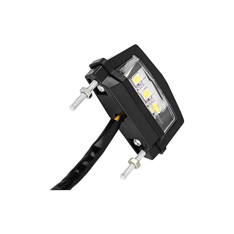 foto del prodotto gotrays luce targa universale 12v luce targa a led per moto luce targa posteriore bianca 2 pezzi 