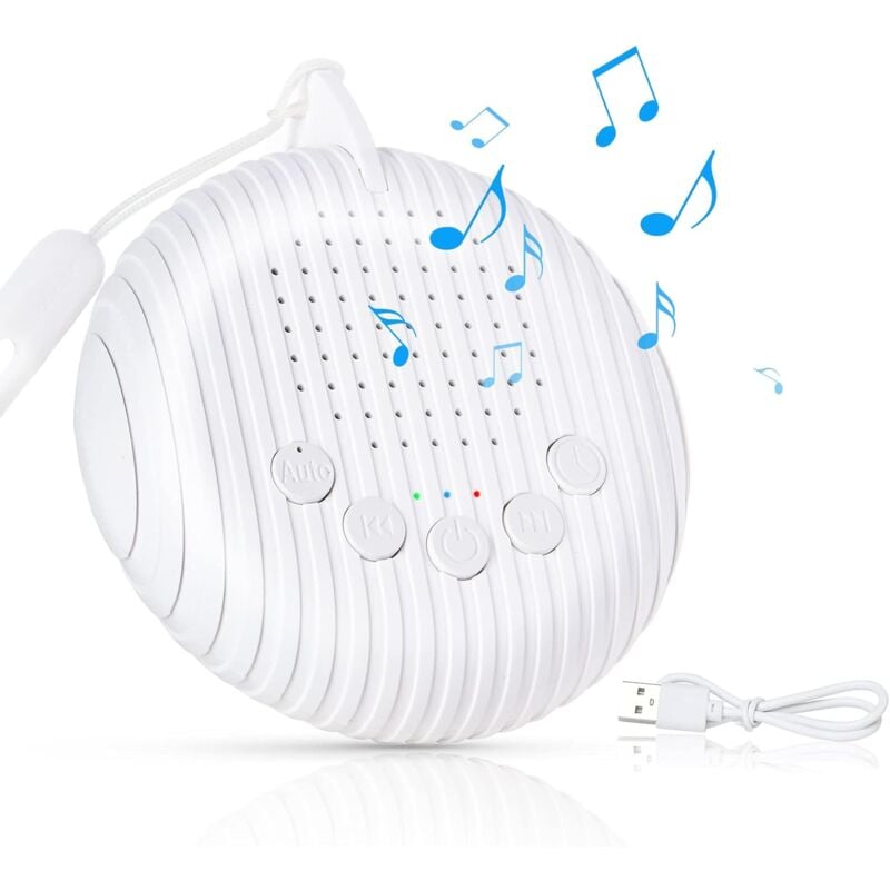foto del prodotto gotrays macchina per rumore bianco 10 suoni naturali rilassanti mini macchina portatile per il sonno per neonati, bambini e adulti, riduzione