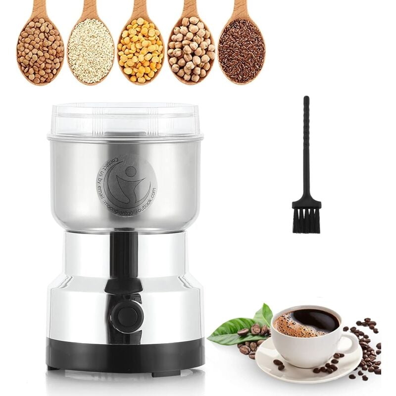 foto del prodotto gotrays macinacaff multifunzione 200w 14500rpm macinacaff ultra fine macchina per caff , macinacaff elettrico portatile da 300 ml, acciaio