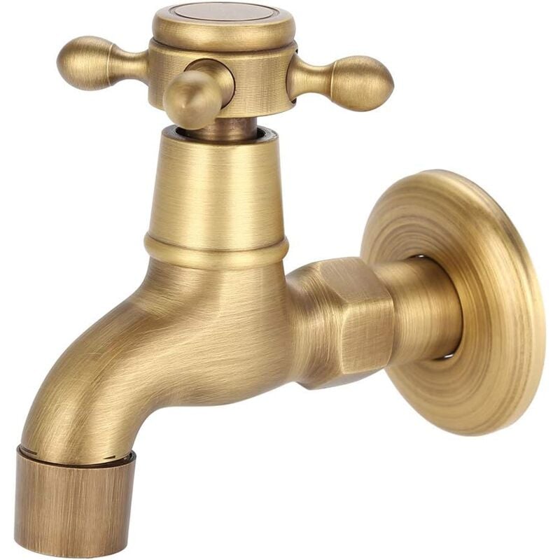 immagine 0 del prodotto gotrays maniglia per rubinetto in ottone antico generico, per lavanderia, bagno, montaggio a parete, rubinetto per lavatrice, esterno, giardino,
