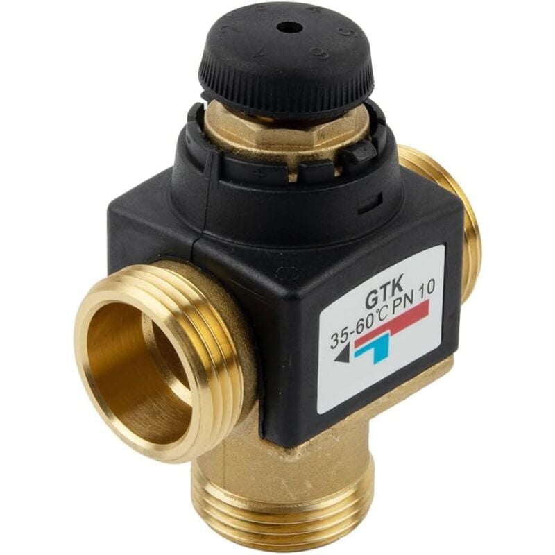 foto del prodotto gotrays miscelatore termostatico, miscelatore termostatico a 3 vie, sistema di controllo della temperatura della doccia, filettatura esterna