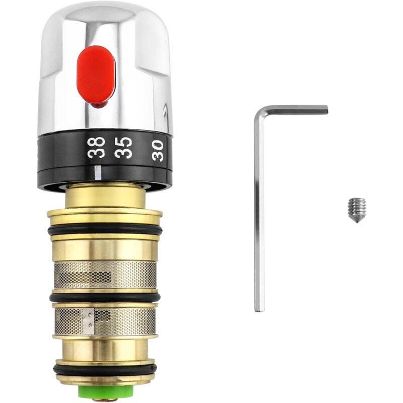 foto del prodotto gotrays miscelatore termostatico, miscelatore termostatico doccia, cartuccia miscelatore doccia in ottone