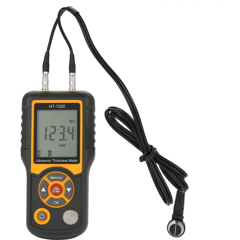 foto del prodotto gotrays misuratore di spessore ultrasonico lcd digitale ht 1200, strumento di misurazione dello spessore del vetro ceramico di plastica di metallo,