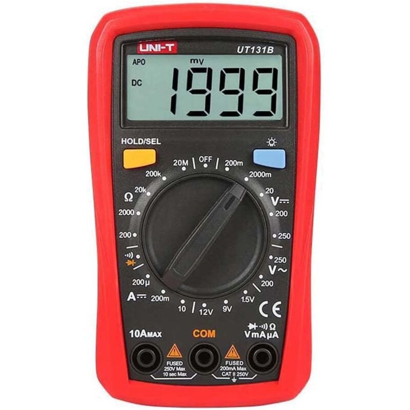 foto del prodotto gotrays multimetro digitale ut131b, tester di tensione e corrente ad dc con resistenza, capacit , test ncv e misurazione della temperatura