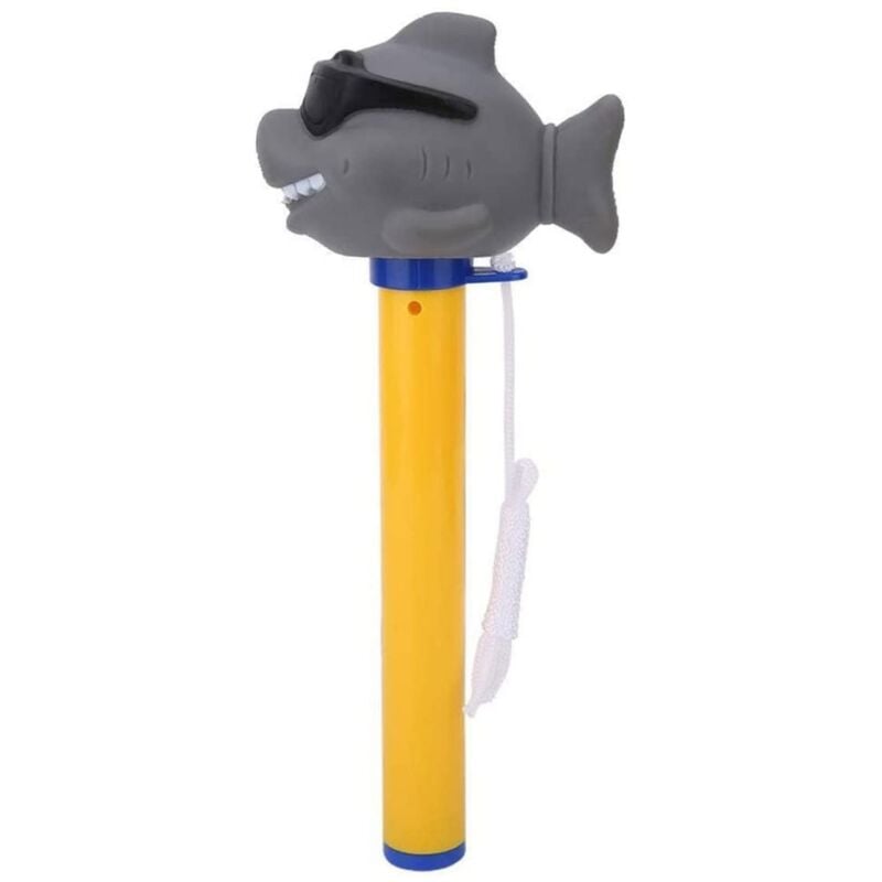 foto del prodotto gotrays occhiali da sole squalo piscina termometro acqua, cartone animato tipo galleggiante termometro acqua temperatura