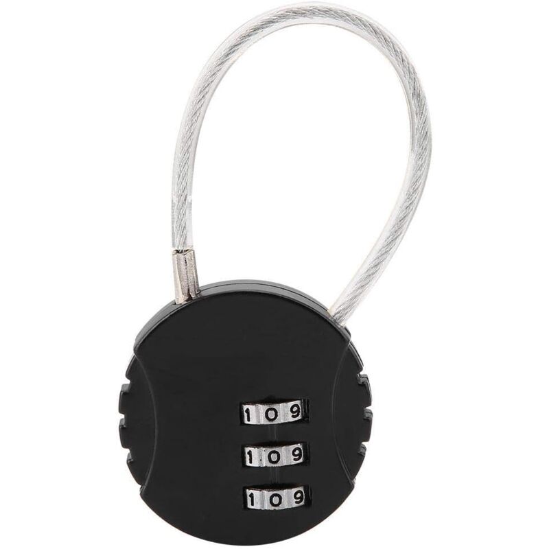 foto del prodotto gotrays pad, combinat pad travel pad con cavo in acciaio 3 cifre lugga pad per tuta e zaini rium