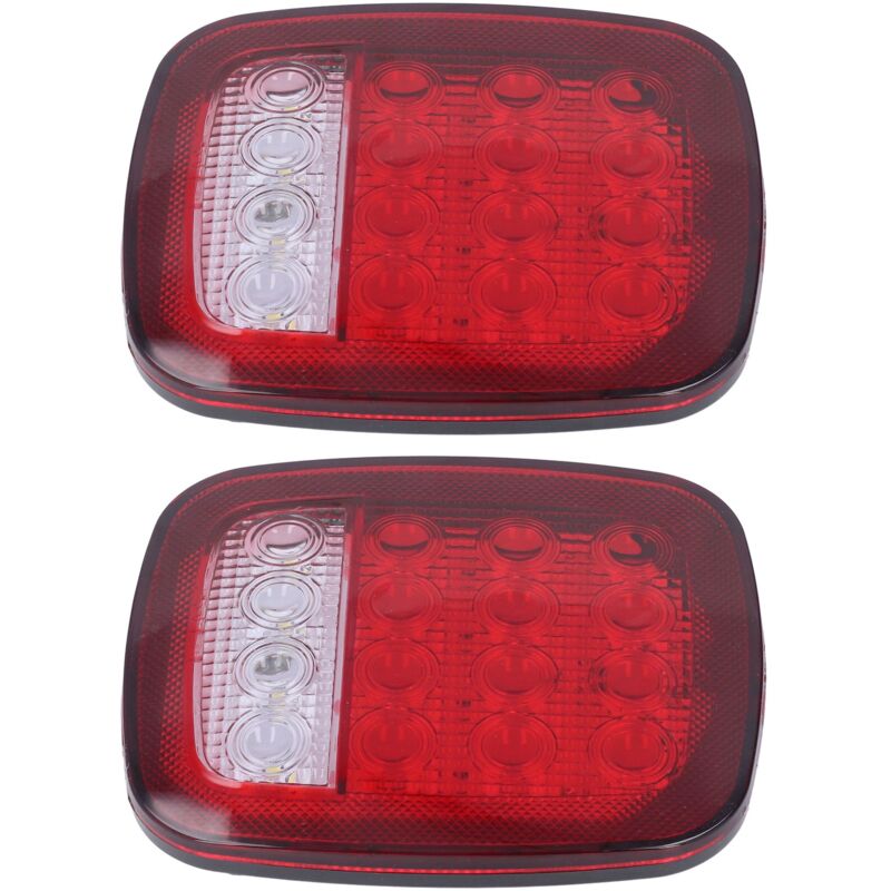foto del prodotto gotrays parti di fanali posteriori luce freno posteriore 16 led indicatore di direzione luce di retromarcia adatto per jeep wrangler tj cj jk