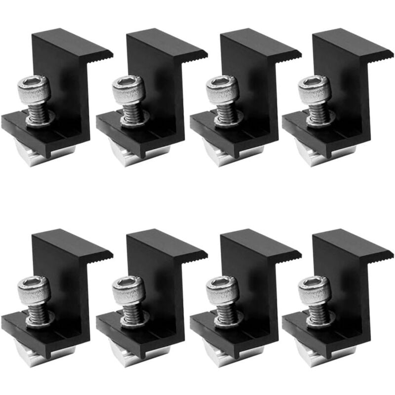foto del prodotto gotrays parti fotovoltaiche da 30 mm, pannello di crimpatura lato nero, parti di supporto per pannelli solari, accessori per il montaggio