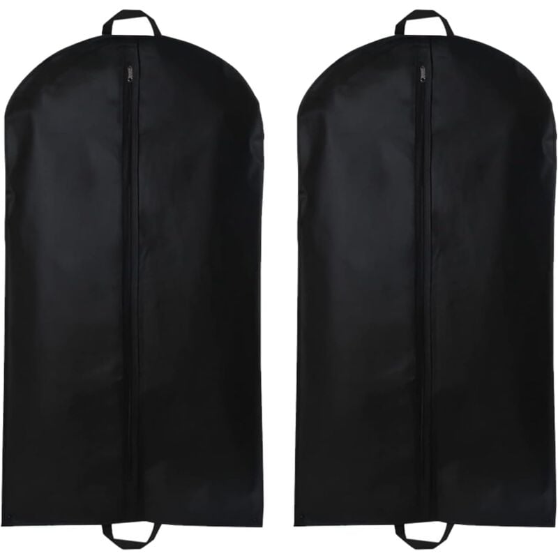 foto del prodotto gotrays pezzi borsa per abito nera per uomo 60x120 cm, copertura antipolvere, porta abito, borsa portaoggetti, copri abito, per abiti, cappotti,